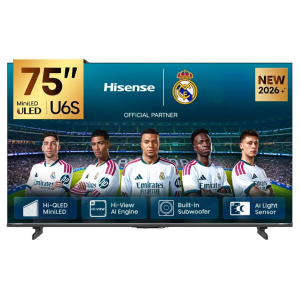 Hisense 75" U6S ULED Mini-LED 4K Smart TV (75U6SKEN)